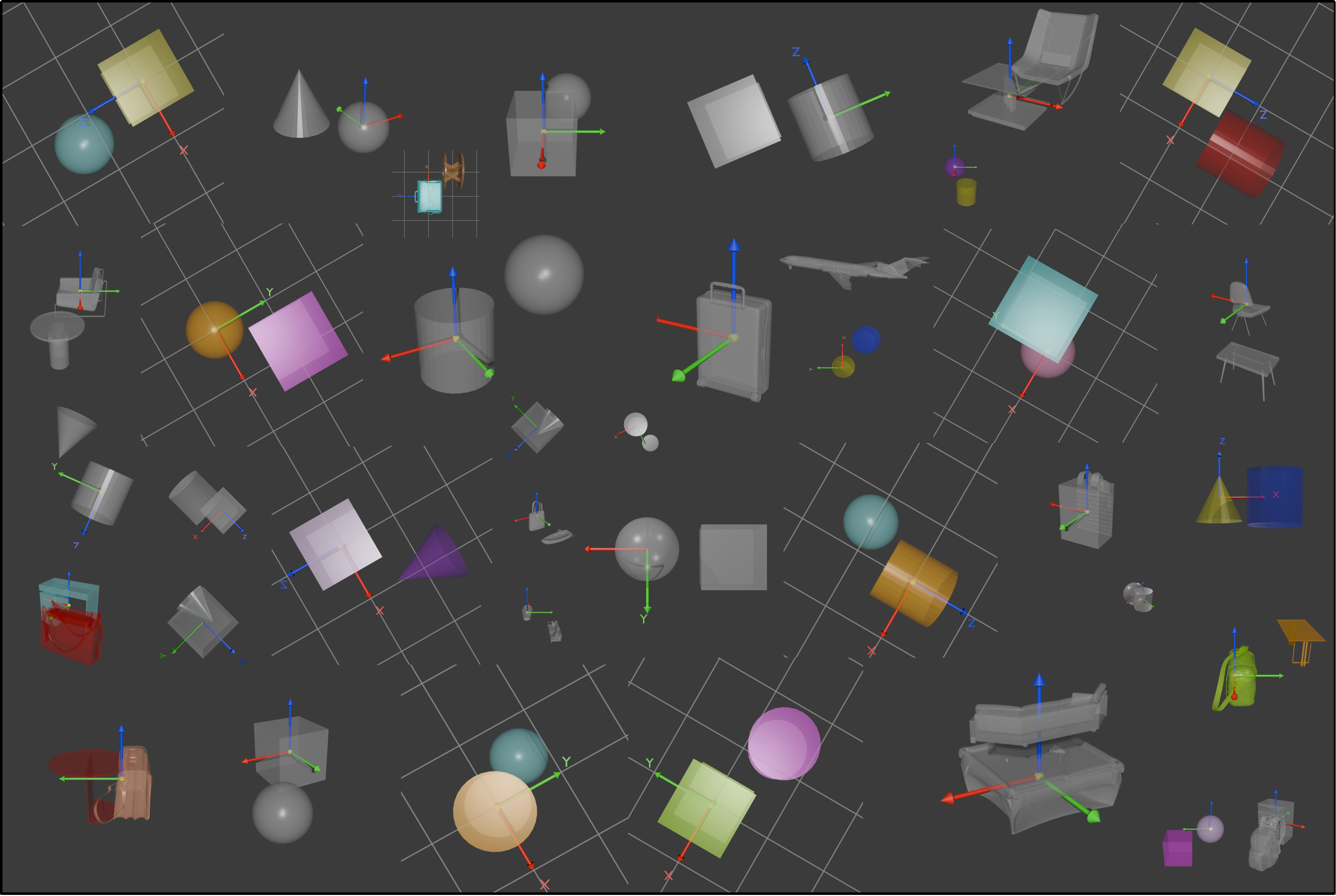 Multi-view Scene with 3D Objects
